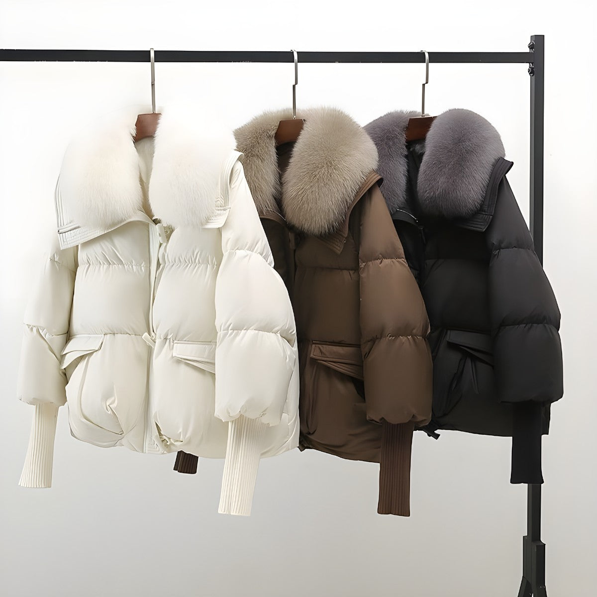 Elvira™ | Lyxig Vinterjacka med Elegans och Värme