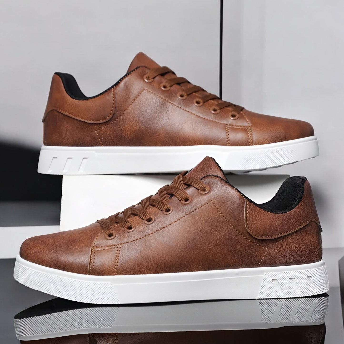 Ludvig™ | Tidlösa Läder Sneakers för Daglig Stil